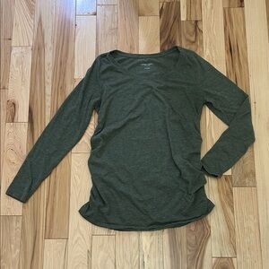 Liz Lange maternity Dark Green Long Sleeve Top